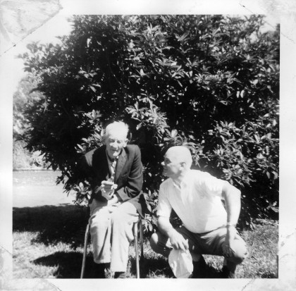 Wilfred and Albert Collinson at Bundoora Repatriation Hospital 1970