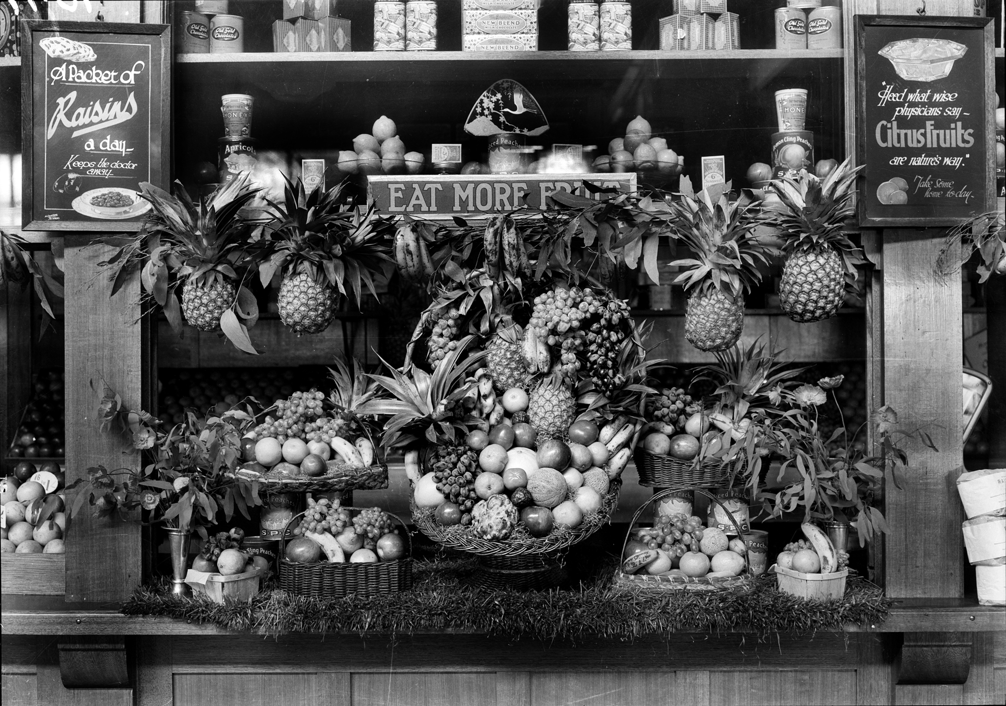 Dried Fruit Stall at Flinders Street Station circa 1920s