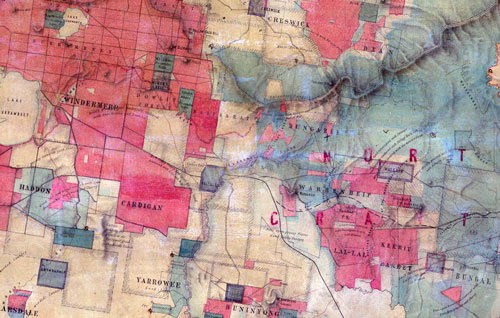 1862 Land Act map