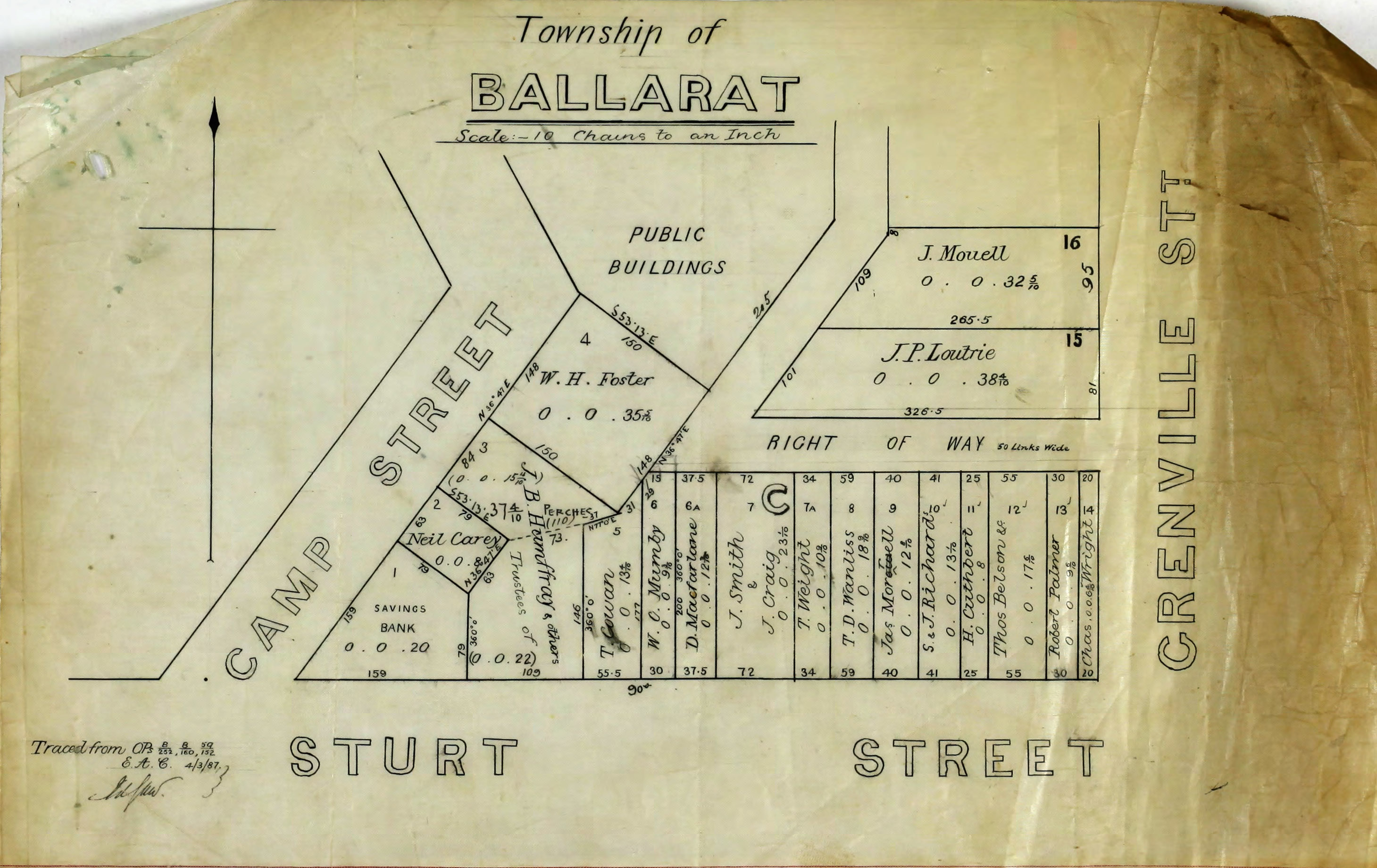 old plan/map