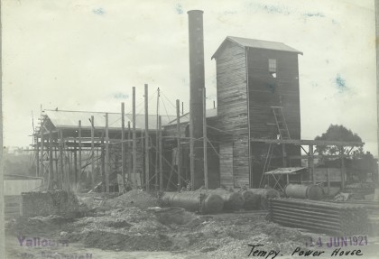 Image of a power house tower 