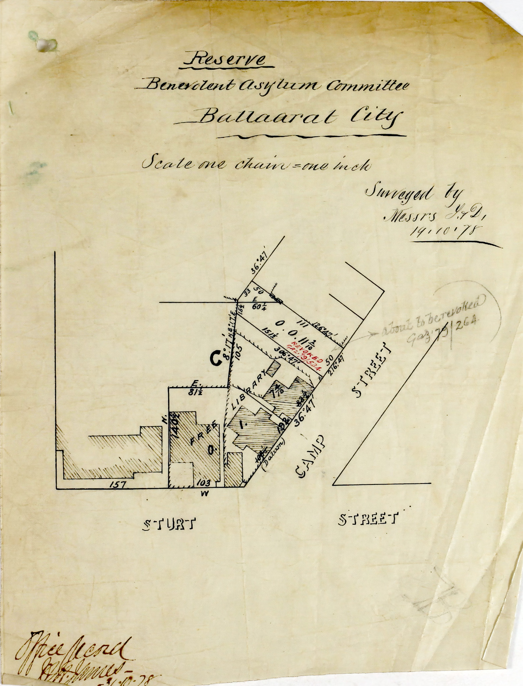 old plan or map