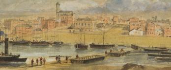 painting of Melbourne in 1854